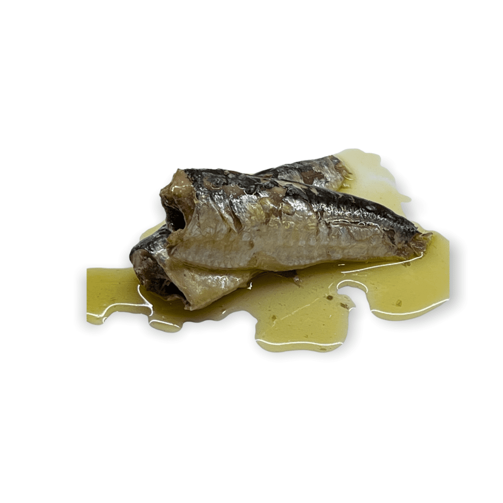Sardinas en aceite do oliva ecológico. Origen: Portugal